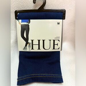 NWT - HUE Dark Denim Leggings. Size Medium
